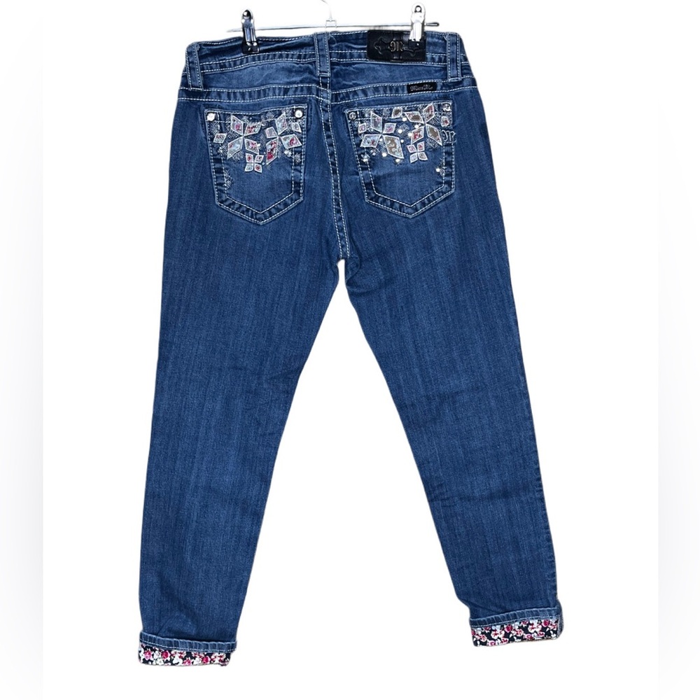 Floral Miss Me Cropped Jeans